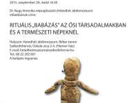 Rituális „babázás” az ősi társadalmakban és a természeti népeknél