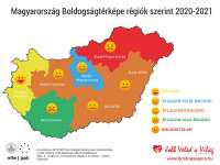 Így néz ki Magyarország Boldogságtérképe 2021-ben